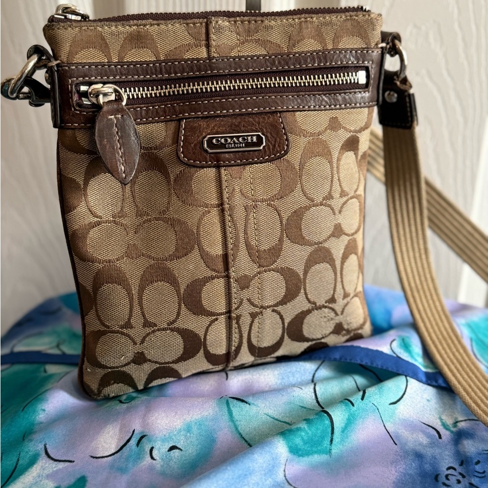 Vintage Coach Brown Crossbody Bag